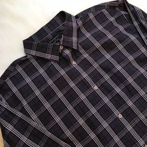 Banana Republic Factory non iron slim fit Cotton dress shirt Men’s XXL Plaid